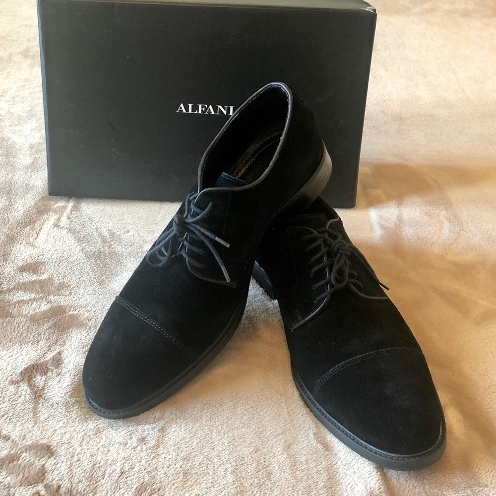 ALFANI CAP TOE SUEDE OXFORD